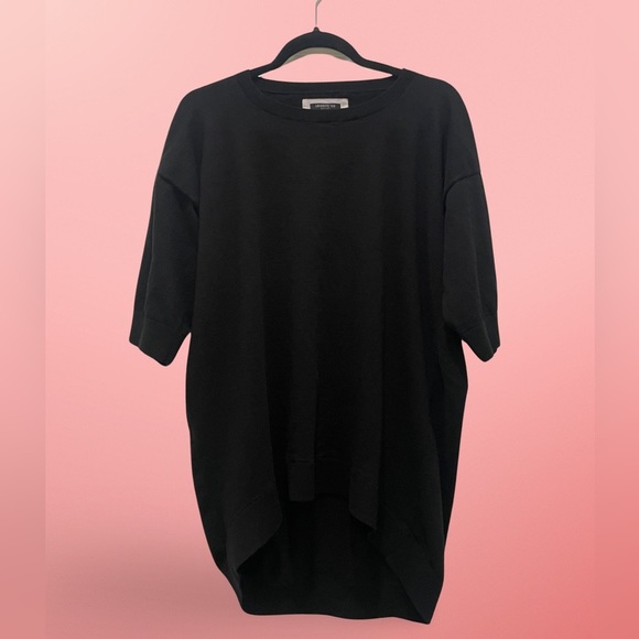 Lafayette 148 New York Black Cashmere Sweater M/L - Picture 1 of 5